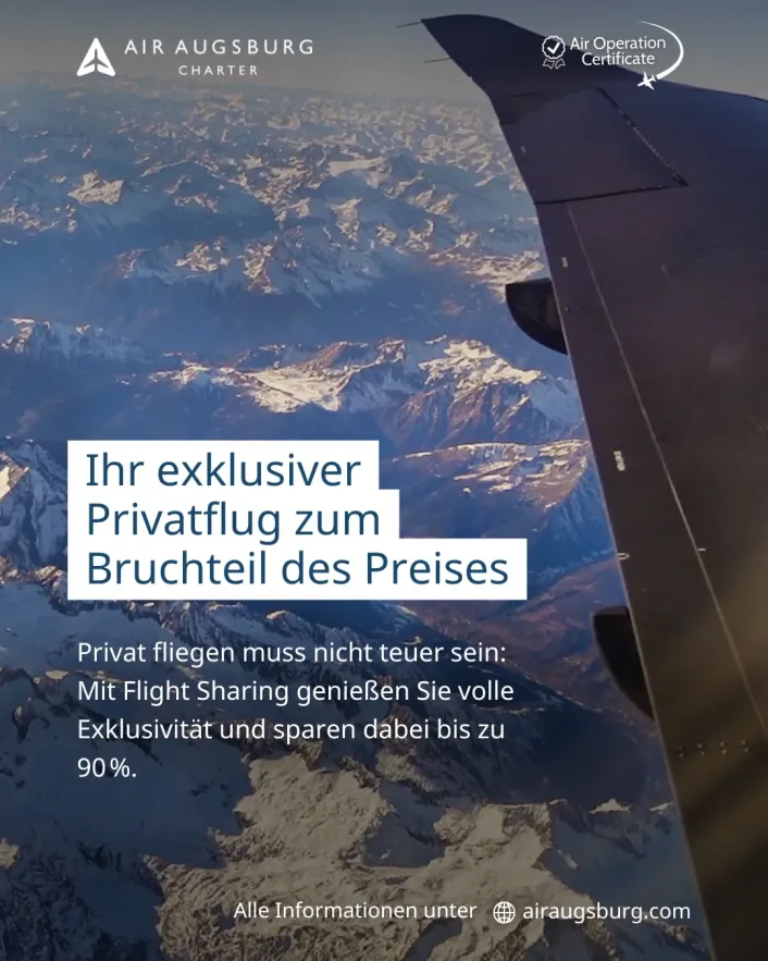 Ihr exklusiver Privatflug zum Bruchteil des Preises